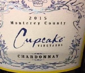 Label 1 of Cupcake Vineyards Chardonnay