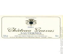 Label 1 of Chateau Gravas Sauternes