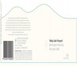 Label 1 of Yabby Lake Vineyard Pinot Noir