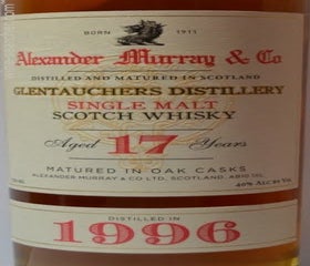 Label 3 of Alexander Murray & Co Glentauchers 17 Year Old Single Malt Scotch Whisky