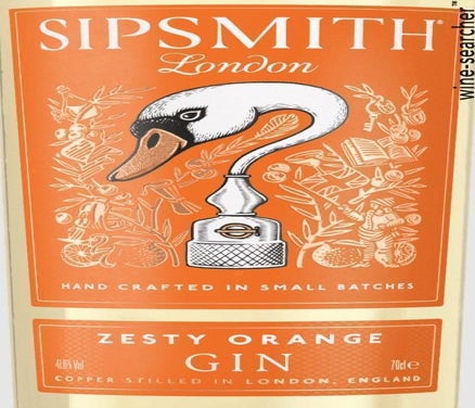 Label 1 of Sipsmith Zesty Orange Gin