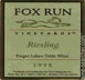 1st label thumbnail of Fox Run Vineyards Dry Riesling