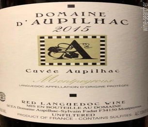 Label 1 of Domaine d'Aupilhac Montpeyroux Cuvee Aupilhac