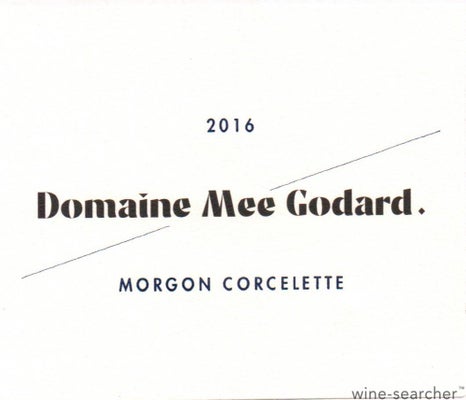 Label 3 of Domaine Mee Godard Morgon Corcelette