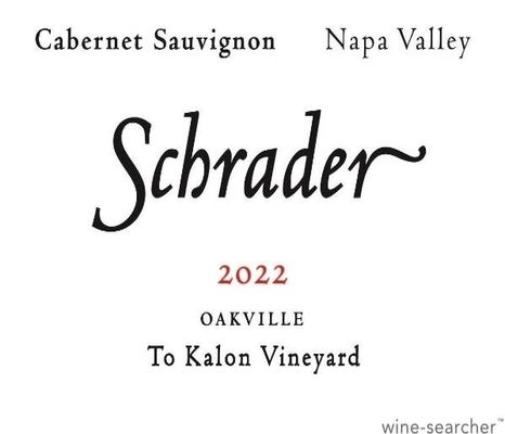 Label 1 of Schrader Cellars To Kalon Vineyard Cabernet Sauvignon