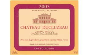 Click to see this product Label of Chateau Ducluzeau