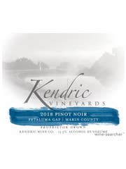 Click to see larger label image Label of 2017 Kendric Vineyards Pinot Noir