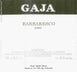 10th label thumbnail of Gaja Barbaresco DOCG