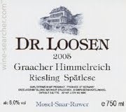 Label 1 of Dr. Loosen Graacher Himmelreich Riesling Spatlese