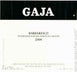 6th label thumbnail of Gaja Barbaresco DOCG