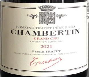 Label 1 of Domaine Trapet Pere et Fils Chambertin Grand Cru