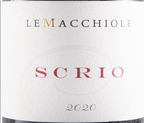 Label 1 of Le Macchiole 'Scrio' Toscana IGT