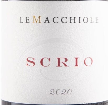 Label 1 of Le Macchiole 'Scrio' Toscana IGT
