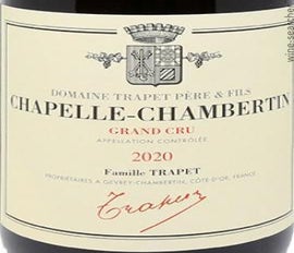 Label 1 of Domaine Trapet Pere et Fils Chapelle-Chambertin Grand Cru