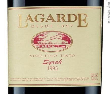Label 5 of Lagarde Syrah
