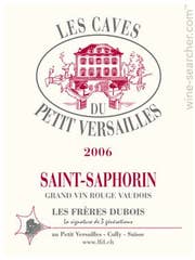 Click to see larger label image Label of 2019 Les Freres Dubois et Fils Saint-Saphorin Rouge Les Caves du Petit Versailles