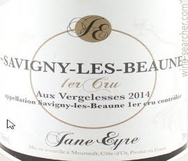 Label 1 of Jane Eyre Aux Vergelesses