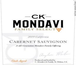 Label 1 of CK Mondavi Family Select Cabernet Sauvignon
