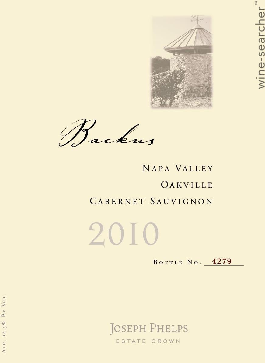 ジョセフ・フェルプス バッカス 2009 Phelps Backus Joseph Phelps Backus Cabernet Sauvignon(ジョセフ・フェルプス