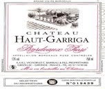 Label 1 of Chateau Haut-Garriga Rose