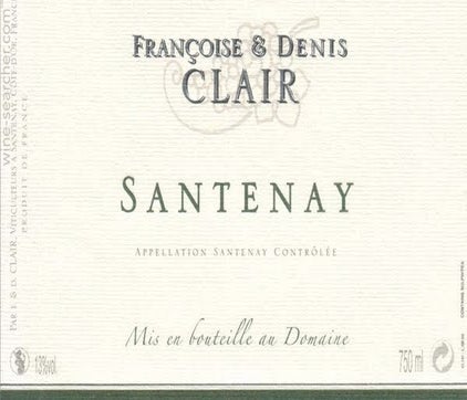 Label 1 of Domaine Francoise et Denis Clair Santenay
