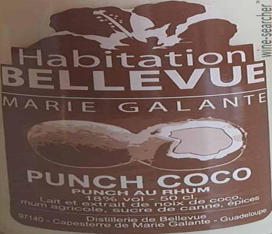 Label 1 of Habitation Bellevue Coco Rhum Punch