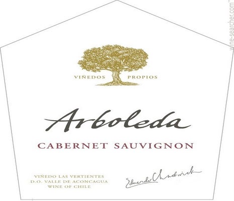 Label 1 of Arboleda Cabernet Sauvignon