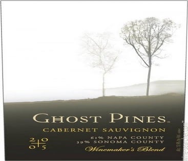 Label 1 of Ghost Pines 'Winemaker's Blend' Cabernet Sauvignon