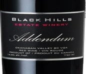 Label 1 of Black Hills Estate Winery 'Addendum' Red