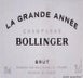 24th label thumbnail of Bollinger La Grande Annee Brut
