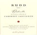 2nd label thumbnail of Rudd Oakville Estate Cabernet Sauvignon