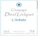 4th label thumbnail of David Leclapart L'Artiste Blanc de Blancs Premier Cru Pas Dose