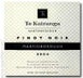 9th label thumbnail of Te Kairanga Estate Pinot Noir