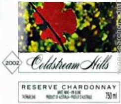 Label 7 of Coldstream Hills Reserve Chardonnay