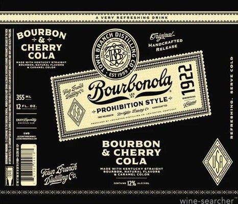Label 1 of Town Branch Bourbonola Bourbon & Cherry Cola