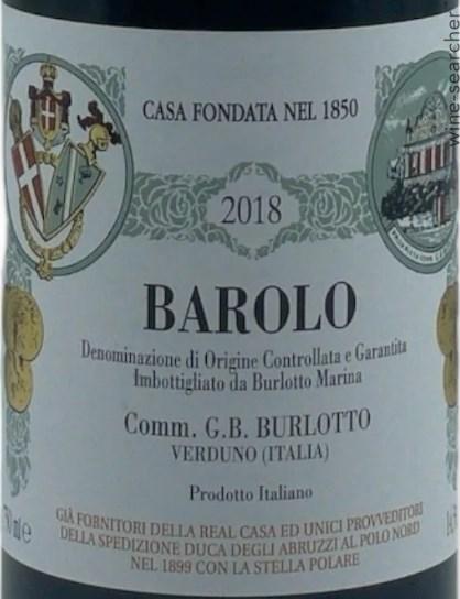 バローロ 2018 Comm. G.B. Burlotto 2018 Comm. G.B. Burlotto Barolo Monvigliero - CellarTracker