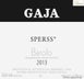 6th label thumbnail of Gaja Sperss Langhe - Barolo