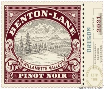 Label 1 of Benton-Lane 'Estate Grown' Pinot Noir