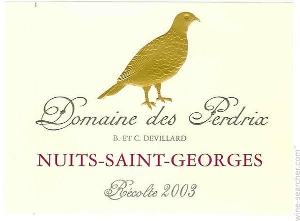 Domaine des Perdrix Nuits-Saint-Georges, Cote de Nuits