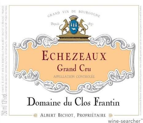 Label 1 of Albert Bichot Domaine du Clos Frantin Echezeaux Grand Cru