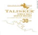 3rd label thumbnail of Talisker 30 Year Old Single Malt Scotch Whisky