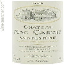 Label 1 of Chateau Mac-Carthy
