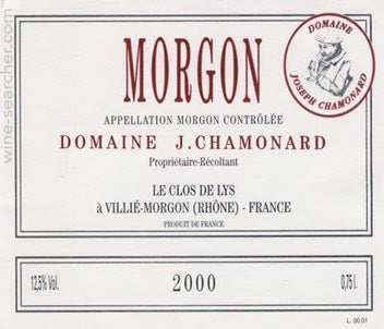 Label 1 of Domaine Chamonard Morgon Le Clos de Lys