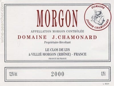 Label 1 of Domaine Chamonard Morgon Le Clos de Lys