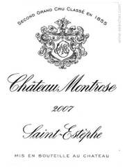 Click to see larger label image Label of 2007 Chateau Montrose