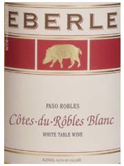 Click to see larger label image Label of 2008 Eberle 'Cotes-du-Robles Blanc'