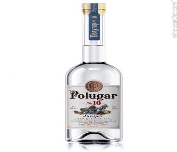 Label 1 of Polugar No.10 Juniper Old Russian Gin