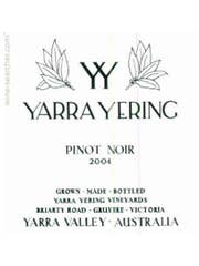 Click to see larger label image Label of 2004 Yarra Yering Pinot Noir