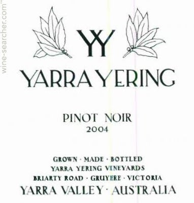 Label 2 of Yarra Yering Pinot Noir