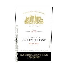 Barboursville Vineyards Reserve Cabernet Franc, Virginia ...
